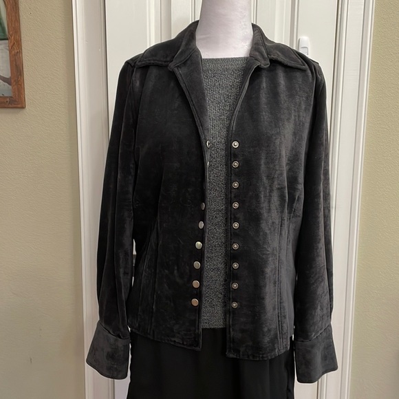 Christopher & Banks Jackets & Blazers - Christoper & Banks black snap jacket.  M